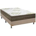 Ver imagem 1 de Cama Box Casal: Colchão Molas Ensacadas Ortobom SuperPocket Gold Ultragel + Base CRC Suede Clean(