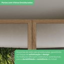Ver imagem 4 de Canto Closet Bellagio 3 Gavetas 4 Prateleiras MDF-MDP 109,5cm Bege