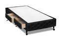Ver imagem 1 de Cama Box Castor Solteiro Poli Preto com 2 Gavetas 120x203x27cm