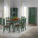Ver imagem 2 de Mesa em Madeira Maciça Retangular 6 Lugares VERDE