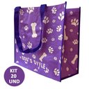 Ver imagem 5 de Bolsa Ecologica Ecobag Kit 20 Uni Economica Sacola de