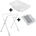 Ver imagem 1 de Kit Banho Bebê Burigotto Banheira Rigída + Suporte + Redutor