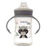 Copo de Bebê Mamadeira Com Bico de Silicone e Alças 250ml +6 Meses Kababy Cinza - 2