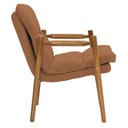 Ver imagem 7 de Poltrona Hermes Base Madeira Castanho Bouclé Terracota - Nexta Casa Casa