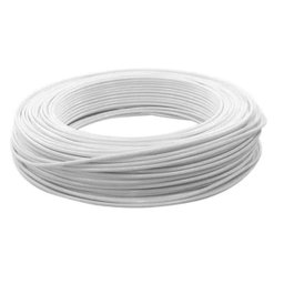Fio Cabo Flexível Elétrico Cobre 2,5mm 750V 80 Metros Branco - 1 Fio Cabo Flexível Elétrico Cobre 2,5mm 750V 80 Metros Branco - 1