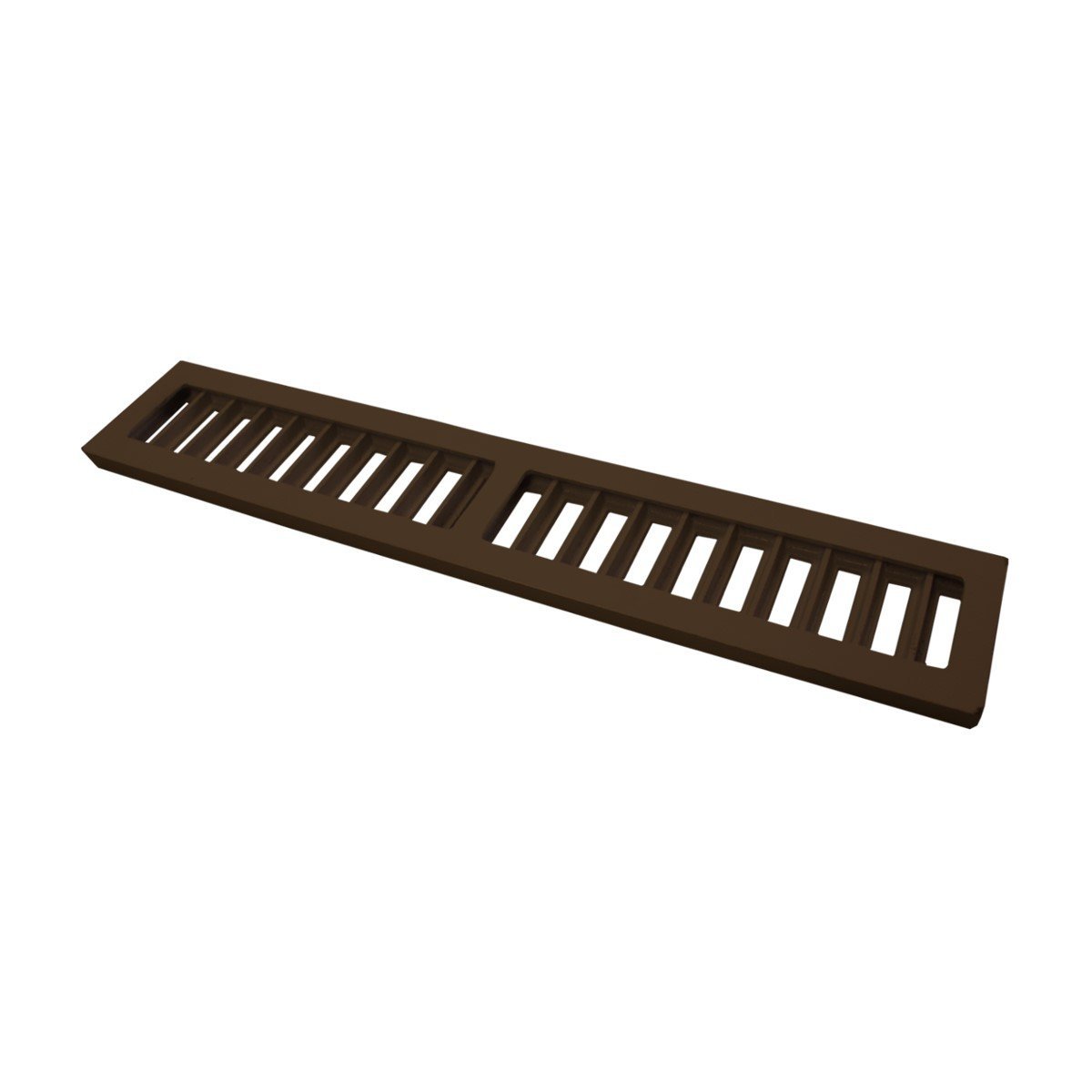 Ralo Grelha Linear com Caixilho em Alumínio Marrom 8x50cm G.D.A. INDUSTRIA E DISTRIBUIDORA DE FUNDID - 1