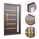 Ver imagem 3 de Porta Pivot.Alumínio Lamb.Miraggio c/Pux.e.Elite Marrom Gold 216x120 Brimak