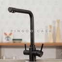 Ver imagem 2 de Torneira para cozinha Gourmet Misturador Monocomando Pojuca Pingoo.casa - Preto