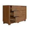 Ver imagem 2 de Cômoda de Quarto Giardino C/ 6 Gavetas e Pés Nogueira Touch - Demóbile