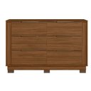 Ver imagem 4 de Cômoda de Quarto Giardino C/ 6 Gavetas e Pés Nogueira Touch - Demóbile