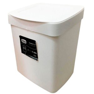 Lixeira Full de Pia 2,5 Litros com Tampa Branca Utility