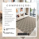 Ver imagem 4 de Tapete Sala Quarto Elegante Moderno 2,00m X 3,00m Decoração Antiderrapante Favo Marrom