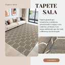 Ver imagem 5 de Tapete Sala Quarto Elegante Moderno 2,00m X 3,00m Decoração Antiderrapante Favo Marrom