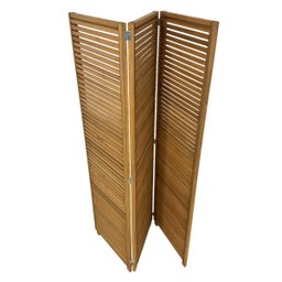 Biombo Decorativo de Madeira 3 Folhas Ripado Sanfonado - Maju Madeiral - 7
