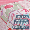 Ver imagem 3 de Conjunto de Lencol Solteiro Bouti 3 Pçs Jogo de Cama Infantil 200 Fios Super Macio:ballet