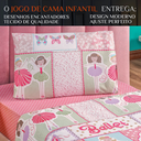 Ver imagem 2 de Conjunto de Lencol Solteiro Bouti 3 Pçs Jogo de Cama Infantil 200 Fios Super Macio:ballet