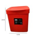 Ver imagem 5 de Lixeira Full de Pia 2,5 Litros com Tampa Vermelha Utility