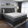 Cama Box Baú Casal Queen Colchão Gazin Maximus Molas Ensacadas 158x198x65cm Cinza / Preto - 1