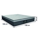 Ver imagem 4 de Cama Box Baú Casal Queen Colchão Gazin Maximus Molas Ensacadas 158x198x65cm Cinza / Preto