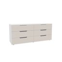 Ver imagem 2 de Cômoda Madri 6 Gavetas Creme/branco - Politorno