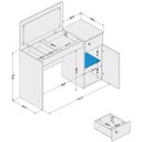 Ver imagem 5 de Penteadeira Iracema 1 Gaveta e 1 Porta Branco Politorno