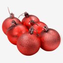 Ver imagem 2 de Kit 48 Bolas Enfeite Natalino Árvore Natal 60mm Vermelho