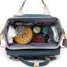 Mochila Bolsa Maternidade Impermeável Caminha Bebê Gestante - Verde escuro - 6