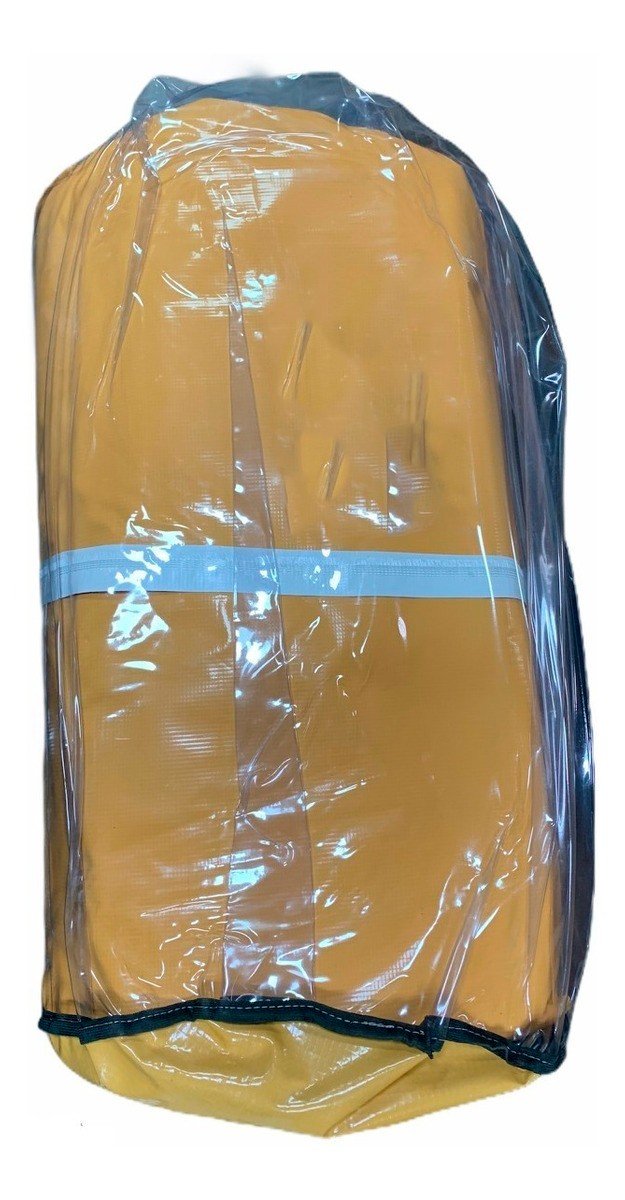 Lona para Caminhão Emborrachada Laranja/Preto com Argola - 6x3 - 1