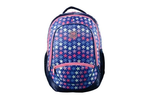 Mochila Feminina Escolar Notebook Estrelas - Azul escuro - 1
