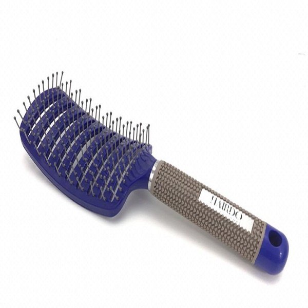 Escova profissional para desembaraçar cabelo raquete Curva