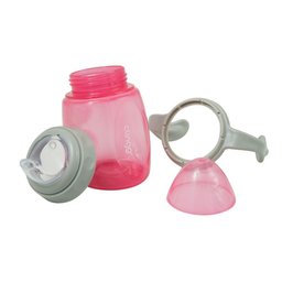 Copo de Transição Clingo com Alça, Bico de Silicone, Anti-vazamento - Rosa - 2