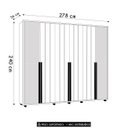 Ver imagem 4 de Guarda Roupa Casal 278cm 6 Portas 4 Espelhos Zac Off/cinamomo Z10 - Mpozenato