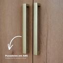 Ver mais imagens de Guarda-Roupa 4 Portas e 2 Gavetas Smart Freijó