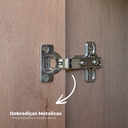 Ver imagem 7 de Guarda-Roupa 4 Portas e 2 Gavetas Smart Freijó