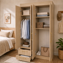 Ver imagem 6 de Guarda-Roupa 4 Portas e 2 Gavetas Smart Freijó