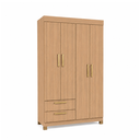 Ver imagem 3 de Guarda-Roupa 4 Portas e 2 Gavetas Smart Freijó