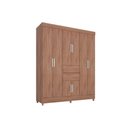 Ver mais imagens de Guarda Roupa Solteiro 8 Portas e 2 Gavetas Munique Branco - Demóbile