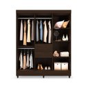 Ver imagem 4 de Guarda Roupa Solteiro 8 Portas e 2 Gavetas Munique Branco - Demóbile