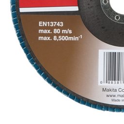 Flap Disco 180 Mm Grão Z60 Makita - 4