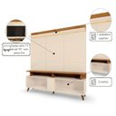Ver imagem 2 de Conjunto Painel com Prateleira e Rack 2 Portas Home Suspenso para Tvs até 70 Polegadas 180cm MDP-