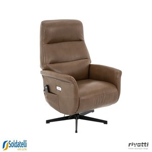 Poltrona de Massagem Michigan Preta e Marrom - Rivatti