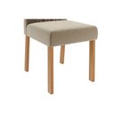 Ver mais imagens de Conjunto: Mesa Sala Jantar Maitê Tampo Madeirado C/ Vidro 130x80cm e 4 Cadeiras Juliana Cinamomo/