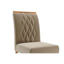 Ver imagem 7 de Conjunto: Mesa Sala Jantar Maitê Tampo Madeirado C/ Vidro 130x80cm e 4 Cadeiras Juliana Cinamomo/