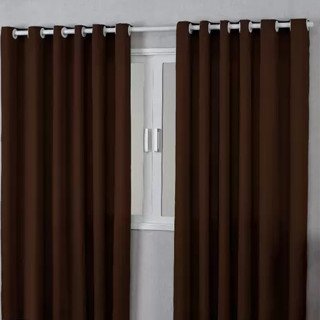 Cortina Roma 5,00 X 2,20 Sala Quarto Janela Parede Decoração - Tabaco