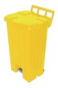 Ver imagem 6 de Cesto Lixeira Com Rodas E Pedal 100l Marca Jsn:Azul