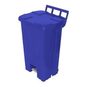 Cesto Lixeira Com Rodas E Pedal 100l Marca Jsn:Azul