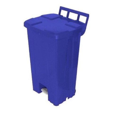 Cesto Lixeira Com Rodas E Pedal 100l Marca Jsn:Azul