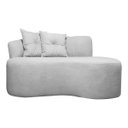 Ver imagem 2 de Sofá Orgânico Plaza 2 Lugares 180cm Linho Bouclê Cinza Sofa Store