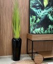 Ver imagem 3 de Vaso Decorativo Fibra de Vidro Florida P 65cm Preto Brilho Lindo Vaso