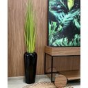 Ver imagem 3 de Vaso Decorativo Fibra de Vidro Florida P 65cm Preto Brilho Lindo Vaso